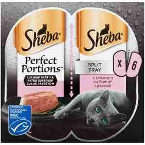 Sheba Perfect Portions s lososom 3 x 75 g