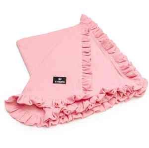 T TOMI Mušelínová deka s volánikom pink