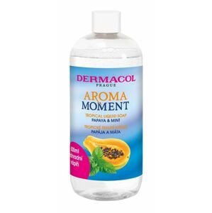 Dermacol Aroma Moment Papaya & Mint Tropical Liquid Soap osvěžující tekuté mýdlo na ruce 500 ml