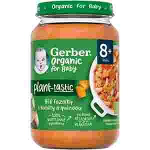 Gerber Organic 100 % rastlinný príkrm biele fazuľky so sladkým zemiakom a quinoou 190 g
