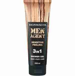 Dermacol Men Agent Sensitive Feeling sprchový gél 3v1 250 ml