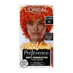 L'Oréal Paris Préférence Meta Vivids semipermanentní barva na vlasy 6.403 Meta Coral 75 ml