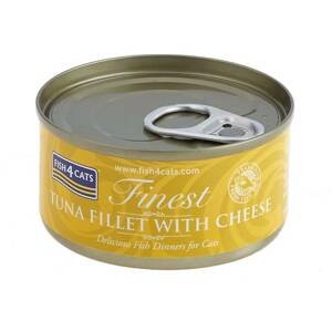 FISH4CATS Konzerva pre mačky Finest tuniak so syrom 70g