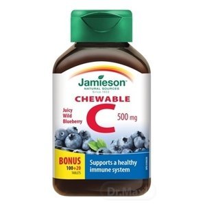 Jamieson Vitamín C 500 mg čučoriedky 120 tabliet