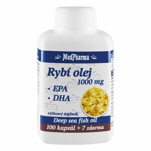 MedPharma Rybí olej 1000 mg+EPA+DHA tabliet 107