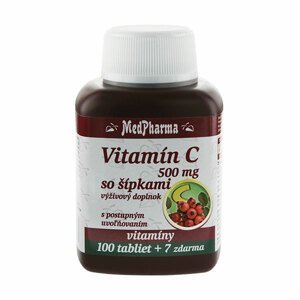 MedPharma Vitamín C 500 mg so šípkami 107 tabliet