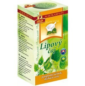 Agrokarpaty Lipový čaj čistý prírodný produkt 20 x 2 g