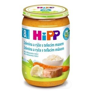 HiPP Príkrm Zelenina, teľacie mäso a ryža