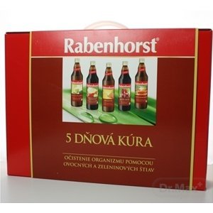 Rabenhorst 5 dňová Detoxikačná kúra na očistenie organizmu 5 x 750 ml