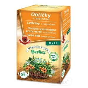 HERBEX OBLIČKY s rakytníkom bylinný čaj wellness tea 20 x 3 g