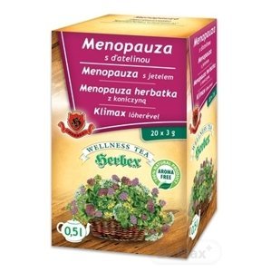 HERBEX MENOPAUZA s ďatelinou bylinná zmes wellness tea 20 x 3 g
