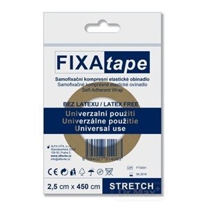 FIXAtape STRETCH samofixačné kompresné elastické ovínadlo, bez latexu 2,5 cm x 450 cm, 1 ks