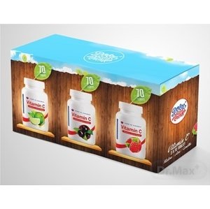 Dobré z SK Vitamín C Výhodné balenie tabliet 200 mg malina + acai + limetka 3 x 70 ks 210 ks