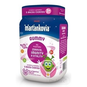 WALMARK Marťankovia Gummy Vitamíny s Bazou čiernou - Jablko