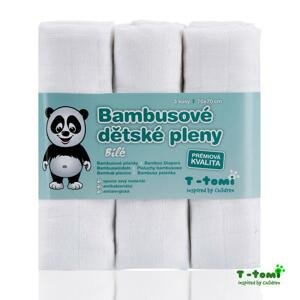 T-Tomi Bambusové 70 x 70 biele 3 ks