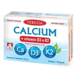 Terezia Calcium vitamin D3 a K2 30 kapsúl