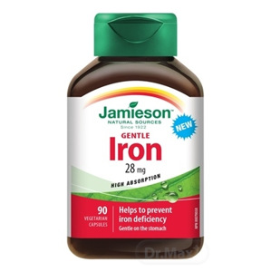 Jamieson Iron GENTLE 28 mg KOMPLEX S VIT. B,C 90 kapsúl