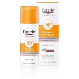 Eucerin Sun Pigment Control SPF50+ Emulzia na tvár na opaľovanie s depigmentačným účinkom 50 ml