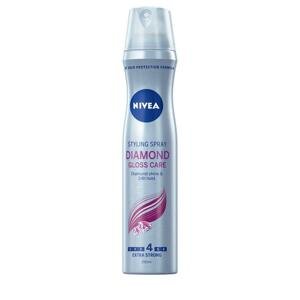 Nivea Hair Care Diamond Gloss lak na vlasy pre žiarivý lesk stupeň fixácie 4 250 ml