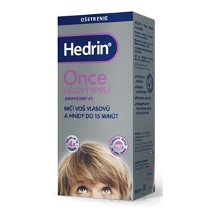 Hedrin Once spray gel proti všiam a hnidám 100 ml + hrebeň darčeková sada