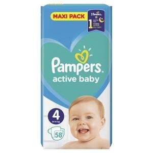 Pampers Active Baby Maxi Pack 4 9-14 kg 58 ks