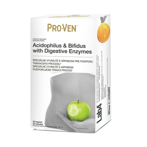 Pro-Ven Acidophilus & Bifidus with Digestive Enzymes 30 kapsúl