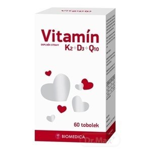 Biomedica Vitamín K2+D3+Q10 60 toboliek