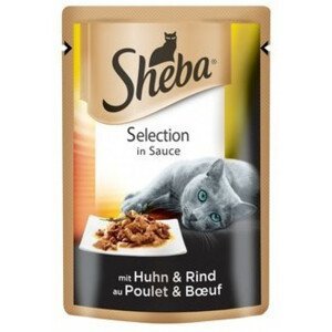 Sheba Selection s kuřecím a hovězím ve šťávě 85 g