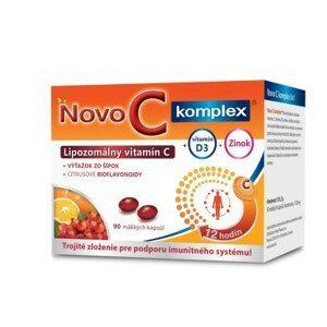 Novo C Komplex Lipozomálny vitamín C s vitamínom D3 a zinkom 90 kapsúl