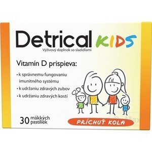 Detrical KIDS 400 IU Vitamín D príchuť kola 30 mäkkých pastiliek