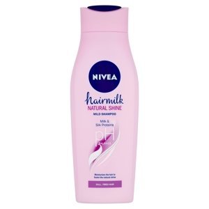 Nivea Hairmilk Natural Shine ošetrujúci šampón 400 ml