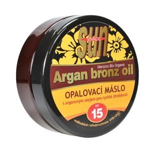 VIVACO SUN ARGAN BRONZ opaľovacie maslo SPF15 s argánovým olejom