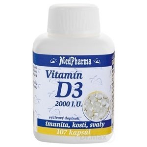 MedPharma Vitamin D3 2000 I.U. 107 kapsúl