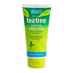 Beauty Formulas Exfoliating Facial Wash Tea Tree 150 ml
