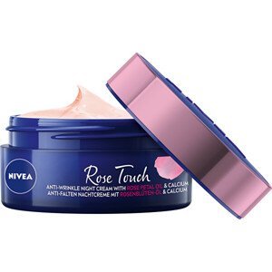 Nivea Rose Touch Anti wrinkle noční krém proti vráskám 50 ml