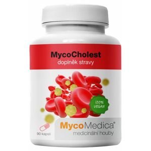 MycoMedica MycoCholest pomáha udržať správnu hladinu cholesterolu v tele a podporuje kardiovaskulárny systém MycoMedica 120 kapsúl