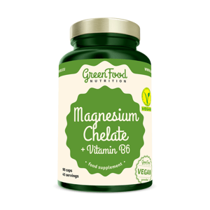 GreenFood Magnesium Chelát + vitamín B6 90 kapsúl