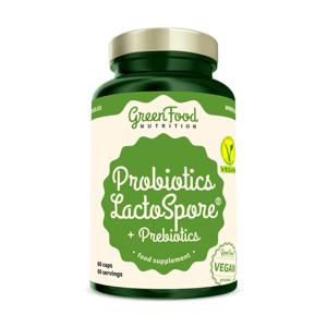 GreenFood Nutrition Probiotika LactoSpore + Prebiotics 60 kapsúl