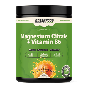 GreenFood Performance mg Citrate+B6 tangerine 420g