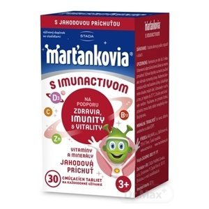 Marťankovia s Imunactivom cmúľacie tablety jahoda 30 ks