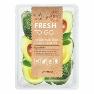 Tony Moly Fresh To Go Avocado Mask Sheet Тextílna maska z avokádového extraktu 25 g