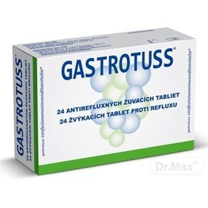 Gastrotuss tabliety žuvacie antirefluxné 24 ks