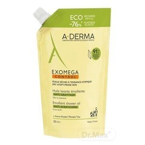 A-Derma Exomega Control Emollient Shower Oil sprchový olej náplň 500 ml