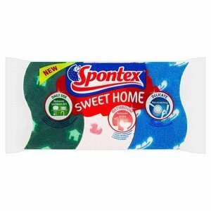 Spontex Sweet Home viskózní houbička 3ks
