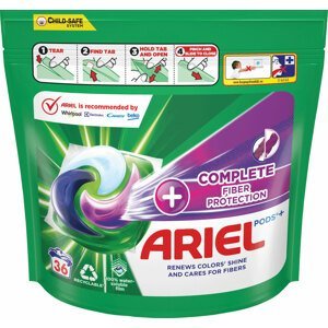 Ariel All-In-1 Pods+ Fiber Protection gélové kapsule na pranie 36 ks