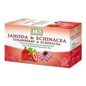 Fytopharma Ovocno bylinný čaj Jahoda + Echinacea 20 x 2 g