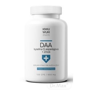 DAA kyselina D-asparágová + Zinok 600 mg pre mužov 120 kapsúl