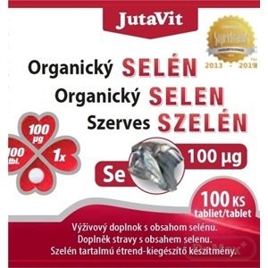 Jutavit Organický Selén 100 μg tabliety 100 ks