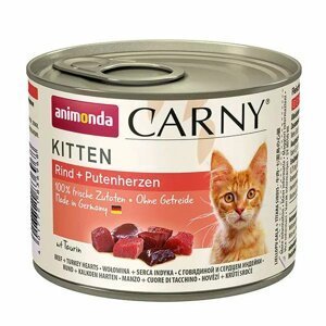 Animonda Carny Kitten hovězí mäso+srdcia 200 g