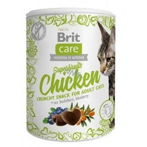 Brit Care Cat Snack Superfruits Chicken 100g - Čučoriedka